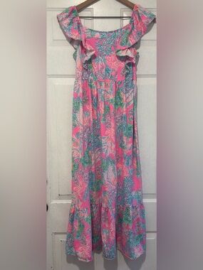 Lilly Pulitzer Pink Tropical Print Dress